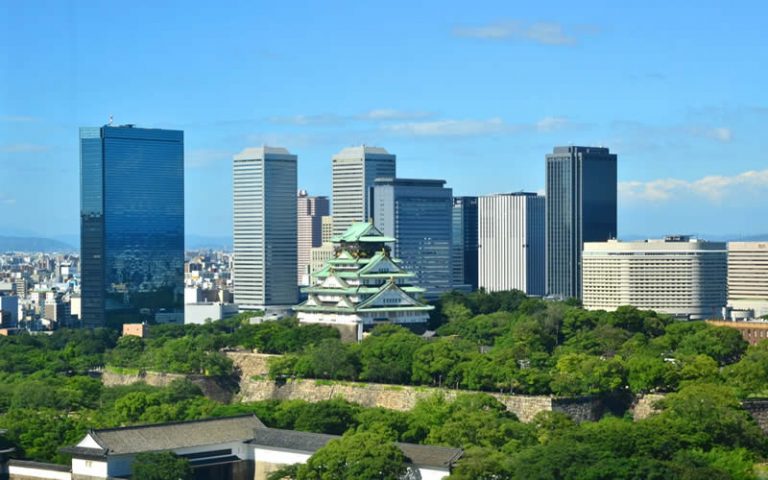 大阪城の住まう方が一目見てさえその美しさと趣が記憶に残る