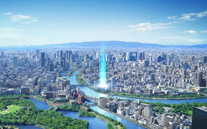 大阪・難波住宅街にあるリアルサイズの建物なので